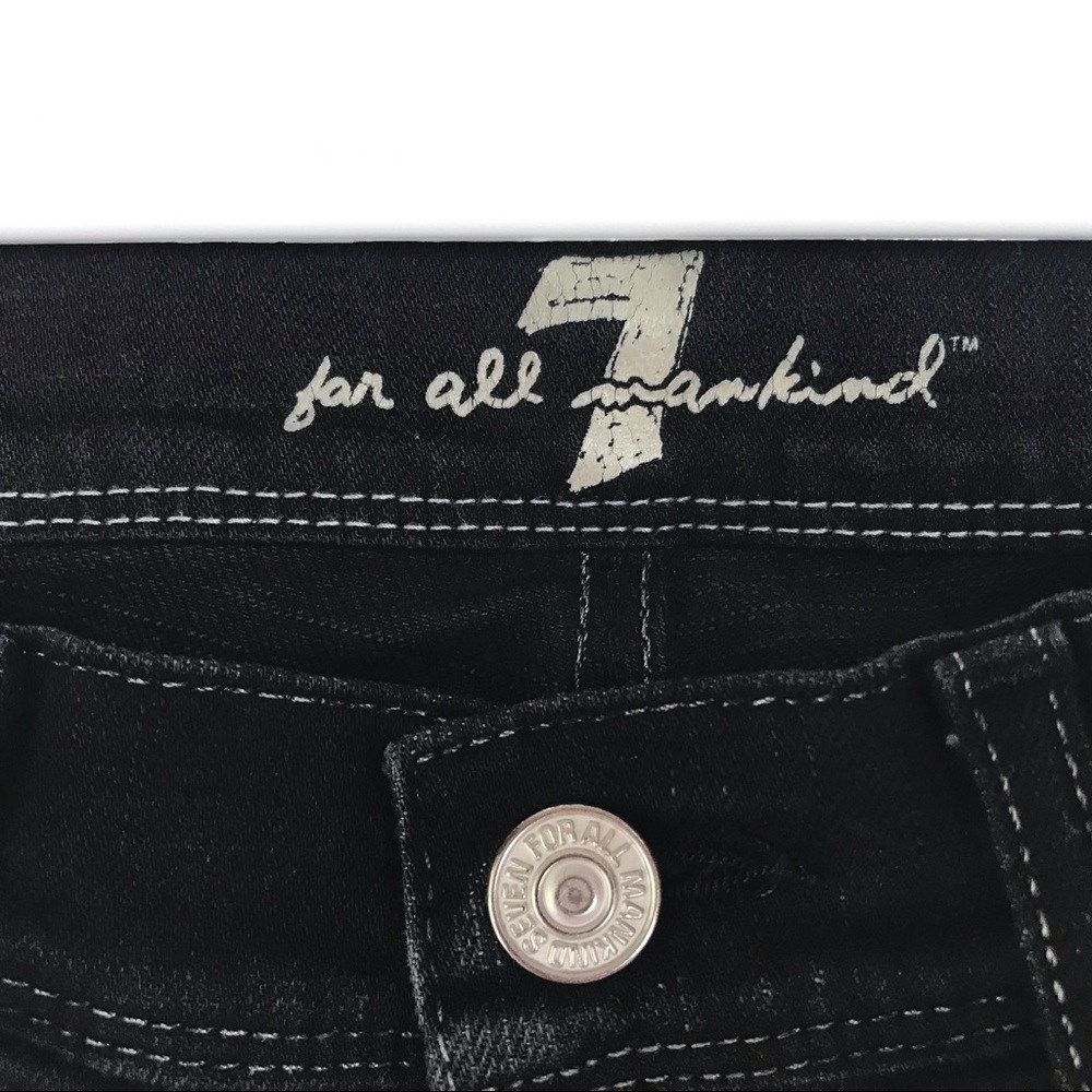 7 For All Mankind Black Denim Jeans